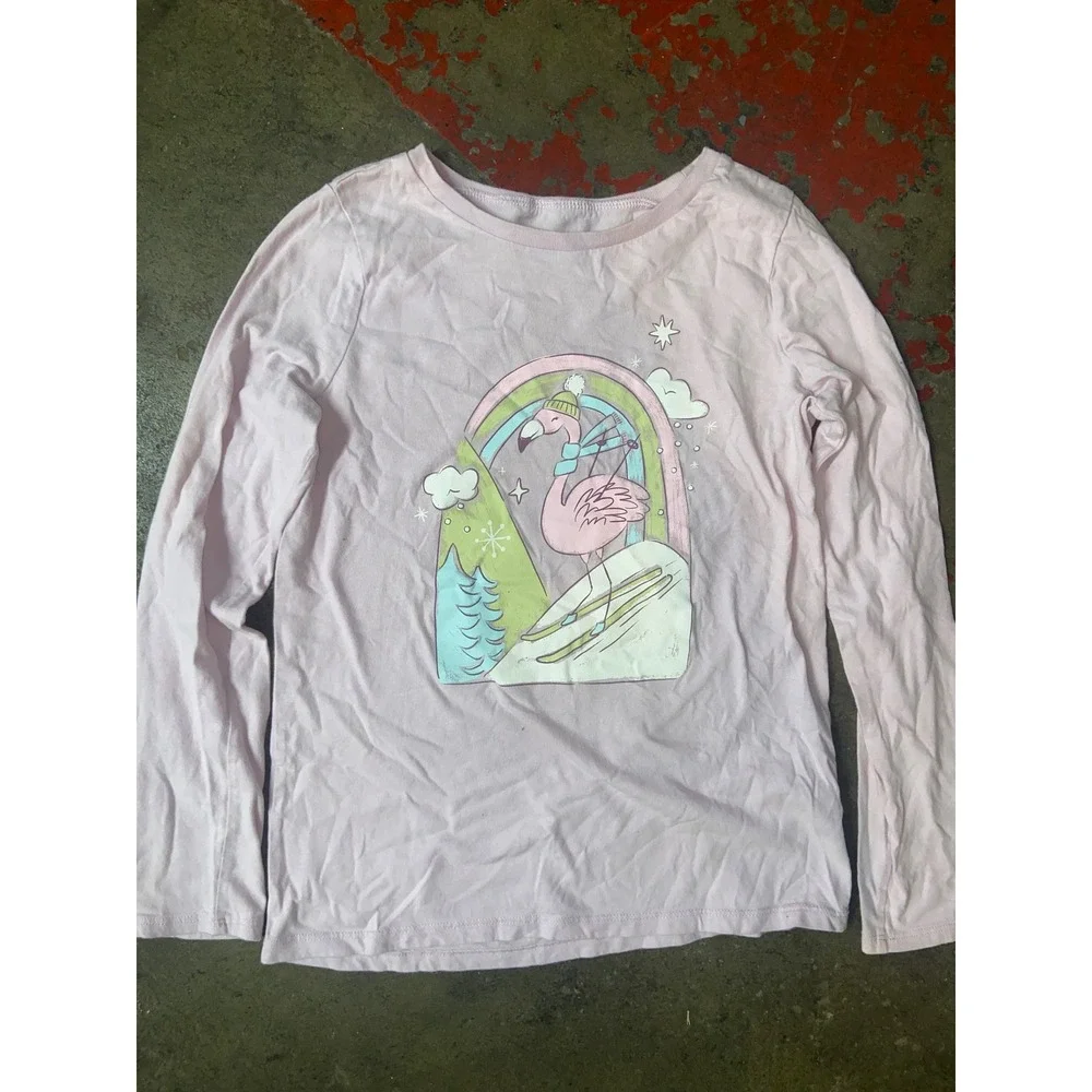 Girls Tops Bundle 7pc Pastel Colorful Hoodie Long Sleeves Graphic Tee Size 12-14